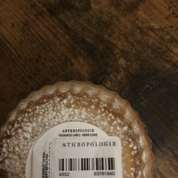 Anthropology Cupcake Gourmand Ginger Cookie Glass Candle / New No Box - Picture 9 of 9